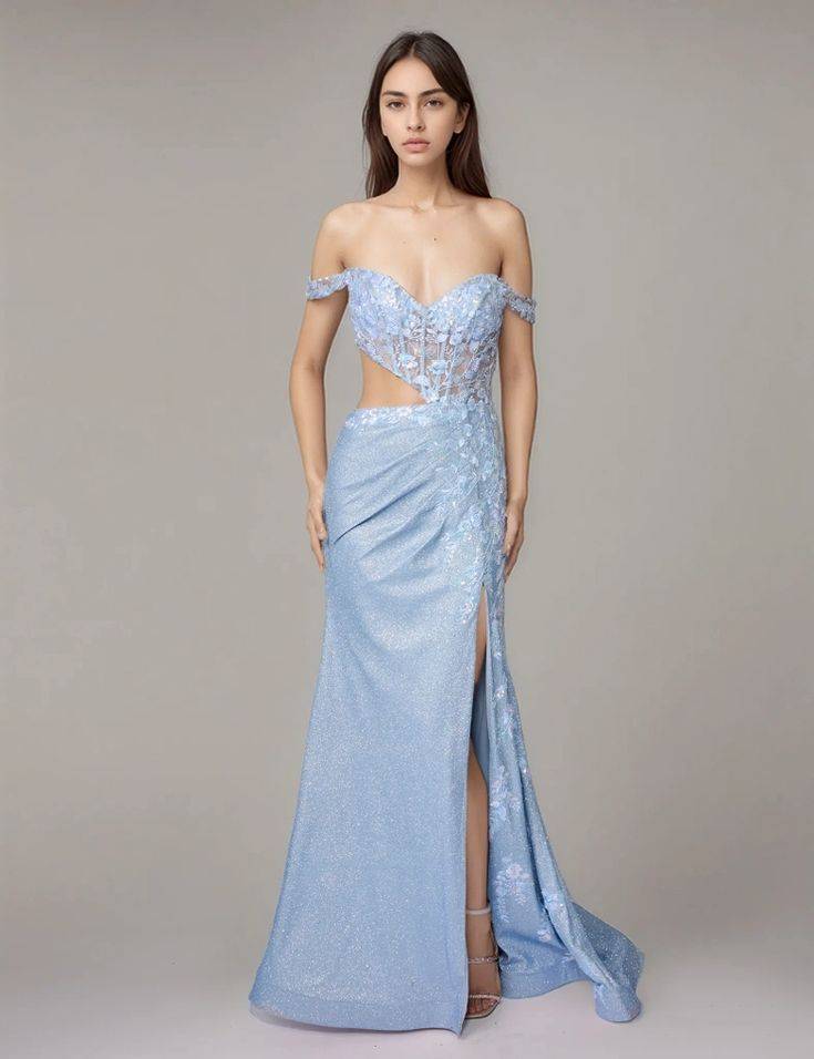 nina cannaci 1618 prom dress blue