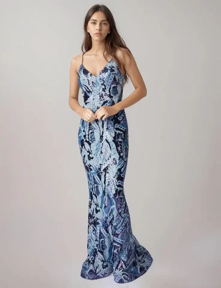 Nina Cannaci prom dress blue