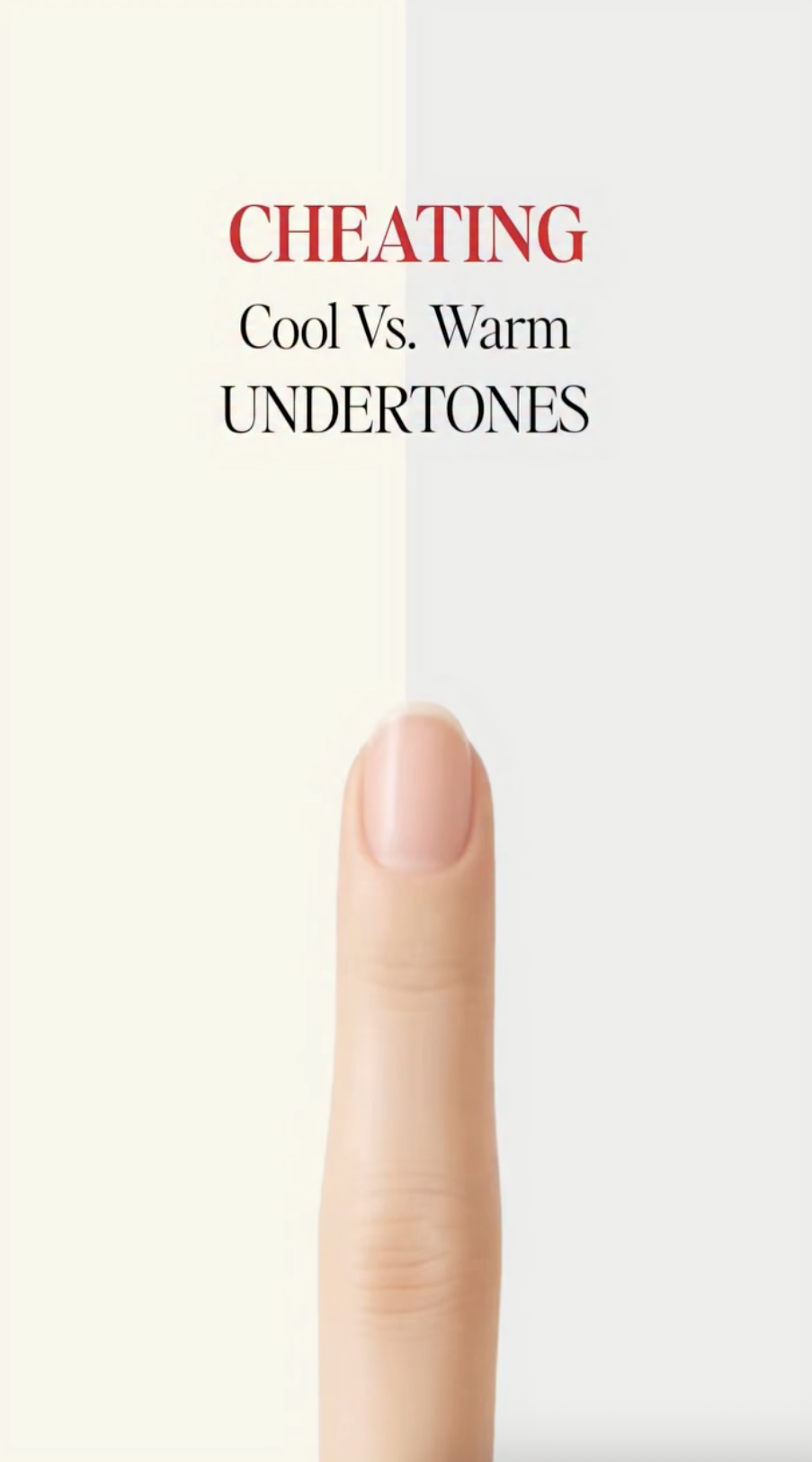 cold vs warm undertones