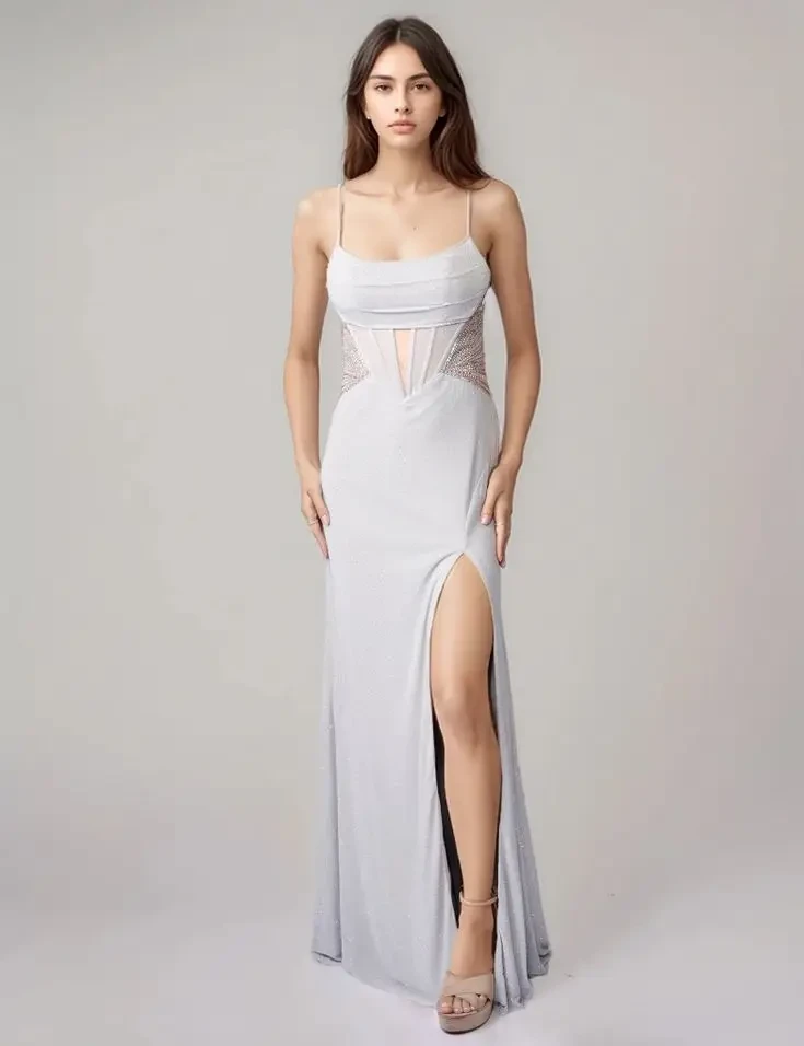 Nina Cannaci prom dress grey