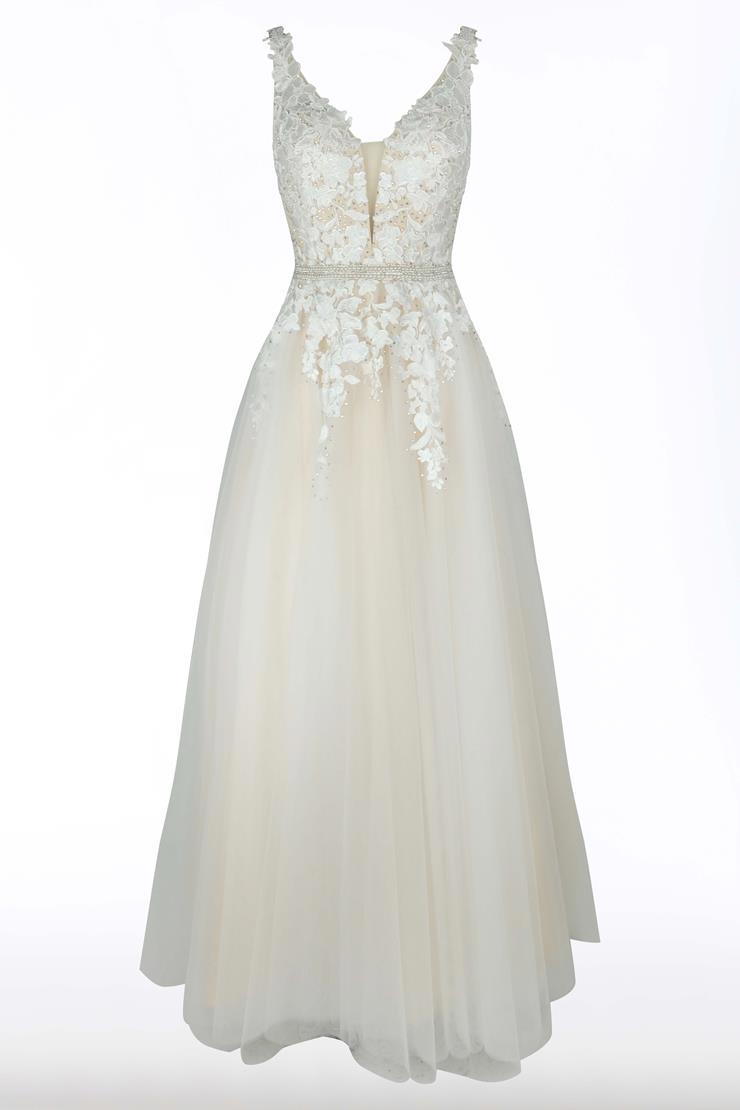 white christmas dresses Strapless Pleated Cut-Out Corset Prom Dress with Train– PromGirl
